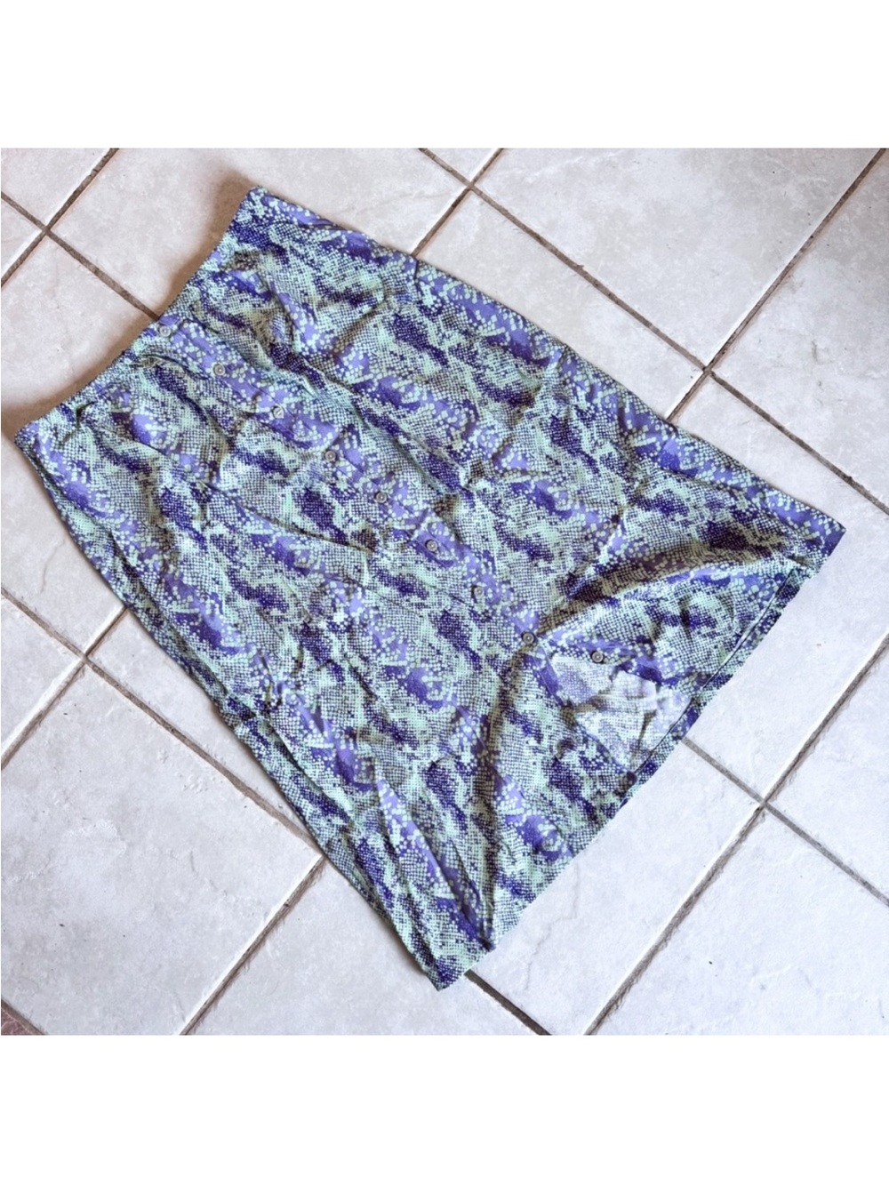 Free People • Snakeskin Print Midi Skirt